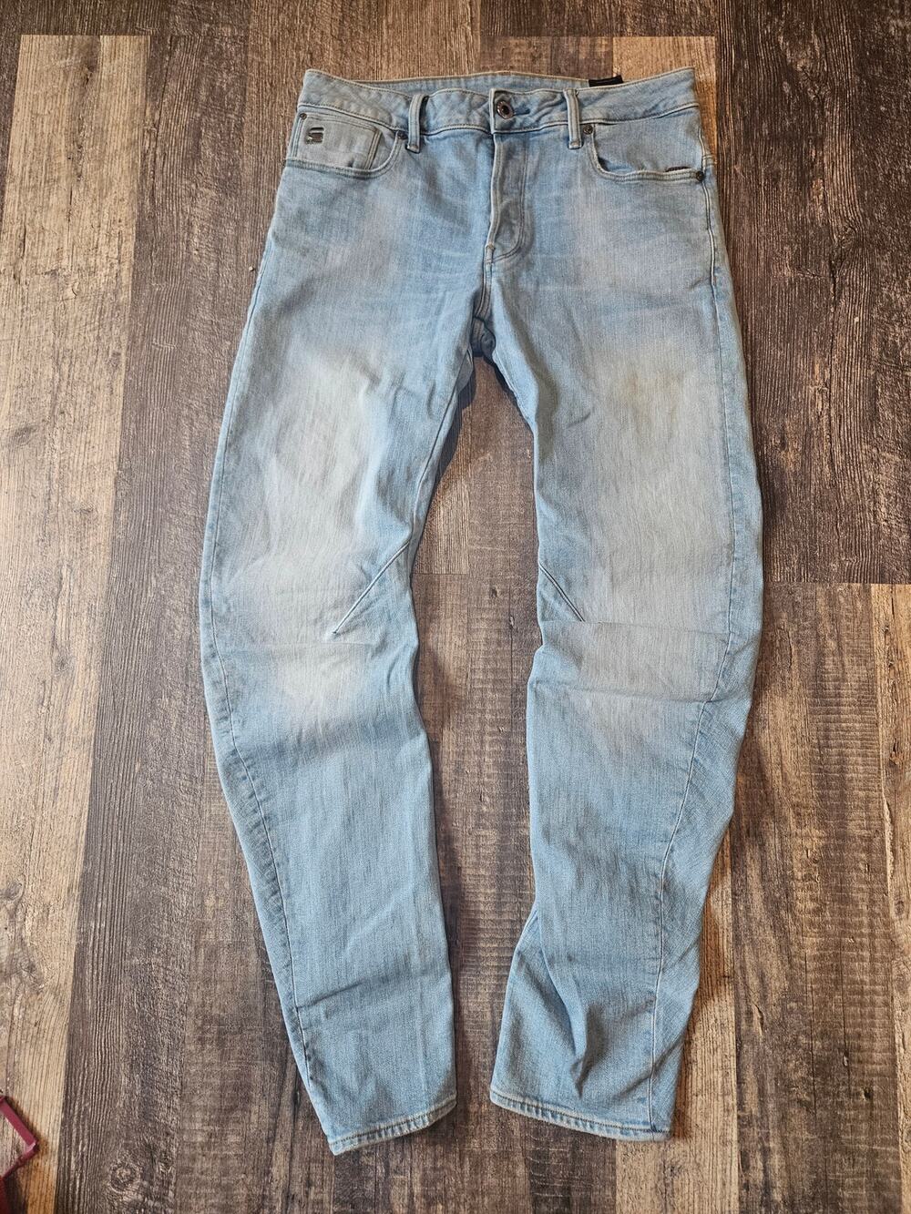 G-STAR Arc 3D Slim barrel Jeans womens 31 x 32 12/14 long grunge skater low rise